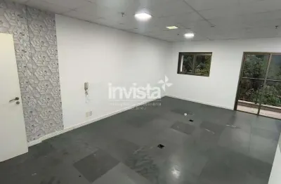 Sala comercial para aluguel em valongo, santos – 50 m²la comercial