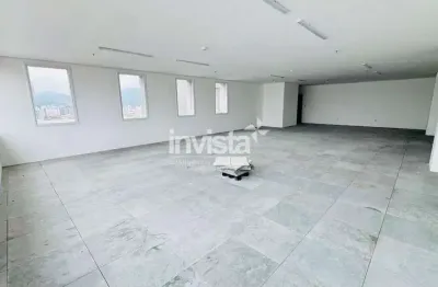 Sala comercial para alugar em gonzaga, santos – 138 m², 3 vagas, piso elevado