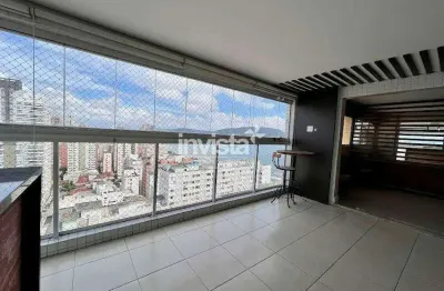 Apartamento com 3 quartos para alugar no Embaré, Santos 
