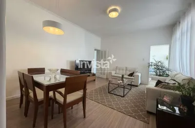 Gonzaga – 3 dormitórios, último andar, vista para o verde e a uma quadra da praia!