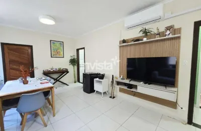 Apartamento 2 dormitórios com vista para o mar | gonzaga, santos