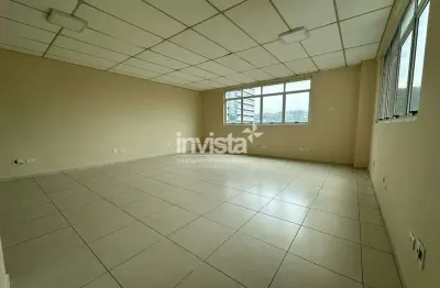 Sala comercial para locação no bairro da vila mathias em santos
