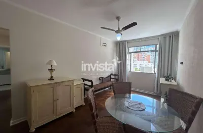 Apartamento mobiliado no gonzaga, santos - 1 dorm, 70 m², aluguel r$ 3.500