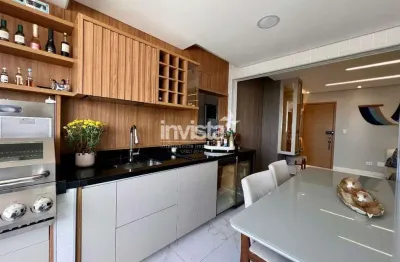 Apartamento mobiliado 2 quartos (1 suíte) com 68 m² no boqueirão, santos – financiamento aceito