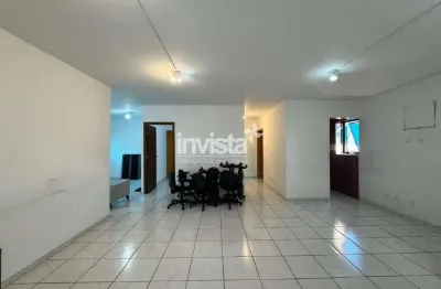 Sala comercial para alugar com 170 m² na avenida ana costa em santos