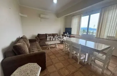 Apartamento mobiliado de frente ao mar - 2 dorm. na Pompeia (Santos) – 86 m²