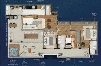 Cobertura com 3 quartos à venda no Marapé, Santos 