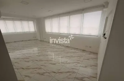 Sala comercial para alugar no Ponta da Praia, Santos 