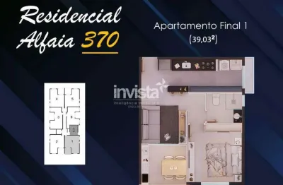 Apartamento com 1 quarto à venda na Aparecida, Santos 