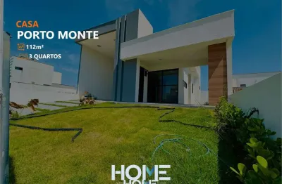 Condomínio porto monte - casa com 3 quartos e varanda gourmet