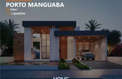 Lançamento no porto manguaba - casa com 145m² e 3 quartos + piscina
