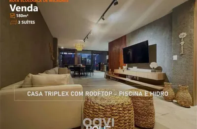 Villa pysá - casa duplex com 3 suítes - piscina e hidromassagem no rooftop