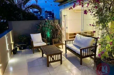 Cobertura com 3 dormitórios à venda, 160 m² por r$ 740.000,00 - são joão - porto alegre/rs