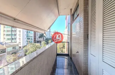 No menino deus 102 m², 2 dormitórios com sacada. e todo mobiliado.