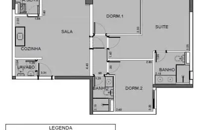 Apartamento para venda em barueri, jardim iracema/aldeia, 3 dormitórios, 1 suíte, 2 banheiros, 3 vagas