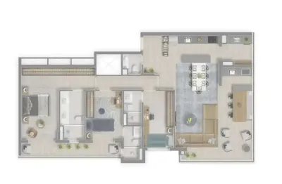 Apartamento para venda em barueri, centro comercial jubran, 3 dormitórios, 3 suítes, 4 banheiros, 2 vagas
