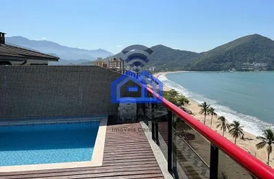 Ótima cobertura frente-mar na martim de sá - 4 dormitórios, sendo 2 suítes, 3 banheiros, sala e 5 v