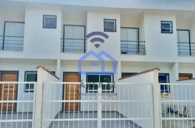 Sobrado novo à venda no bairro massaguaçu - com dois dormitórios, sendo 2 suítes, 3 banheiros, área