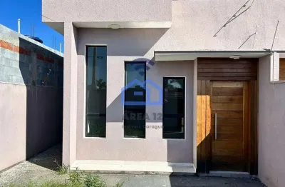Casa à venda no loteamento estância mirante de caraguatatuba, sp - acabamento moderno com 03 dormit