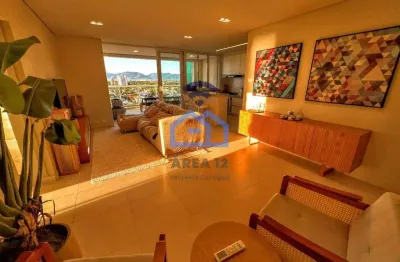 Apartamento mobiliado para locação no poiares em caraguatatuba, sp com 3 dormitórios sendo 1 suíte