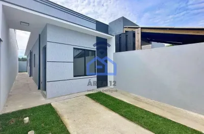 Casa nova à venda, com 2 dormitórios sendo uma suíte, no bairro do golfinho em caraguatatuba, sp