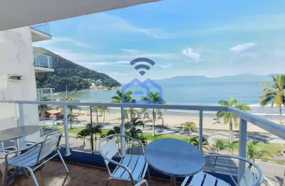 Apartamento frente mar de 3 dormitórios para locação no bairro da martim de sá em caraguatatuba, sp