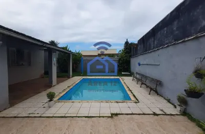 Casa mobiliada à venda em condomínio no bairro do massaguaçu em caraguatatuba, sp - piscina, churra