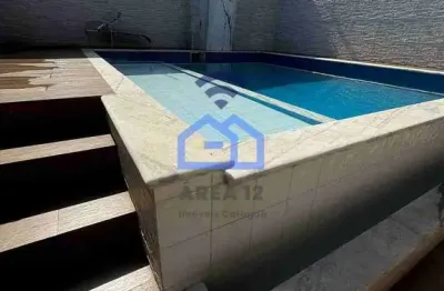 Casa de 4 dormitórios com piscina para locação no bairro do porto novo em caraguatatuba, sp