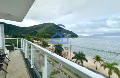Apartamento frente-mar à venda no bairro da martim de sá em caraguatatuba, sp - três dormitórios se