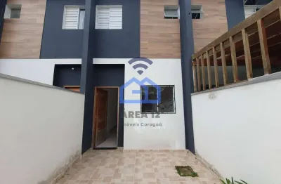 Excelente sobrado para locação, no jardim tarumã, em caraguatatuba, sp. com duas suítes, quintal co