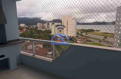 Apartamento vista mar para locação, parque balneário poiares, caraguatatuba, sp
