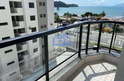 Apartamento flat frente mar para locação, centro, caraguatatuba, sp