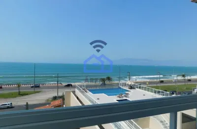 Apartamento com vista do mar em condomínio frente mar à venda no bairro massaguaçu em caraguatatuba