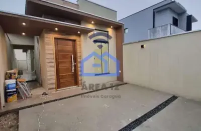 Casa nova à venda, com 2 dormitórios sendo uma suíte, balneário dos golfinhos, caraguatatuba, sp