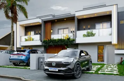 Lindo sobrado geminado com 03 dormitórios, sendo 01 suíte master com closet, à venda na cachoeira do bom jesus!!!