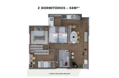 Apartamento novo clube house marajoara  com varanda gourmet 58m2 2 dorm, suíte, uma vaga -interlagos -jd. marajoara