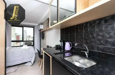 Studio com 1 dormitório à venda, 18 m² por r$ 350.000 - centro - curitiba/pr