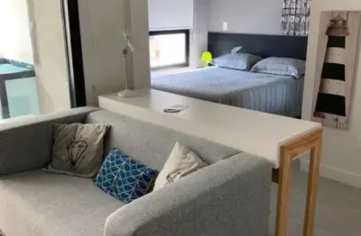 Apartamento mobiliado e decorado no jardins- 1 dormitório- 1 vaga- 35m²