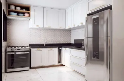 Apartamento à Venda com 55m², 2 dormitórios (1 suíte), 2 banheiros, sala, cozinha, área de servço, 2 vagas, Santo André, SP