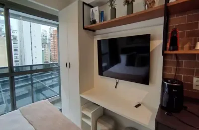 Studio mobiliado no jardim paulista com lazer completo