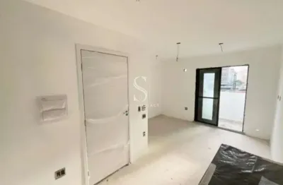 Condomínio my one estação brooklin. studio com 26m² 1 dormitório, 1 banheiro com  sacada