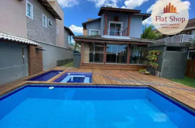 Casa com 4 dormitórios à venda, 260 m² por r$ 1.550.000,00 - cumbuco - caucaia/ce
