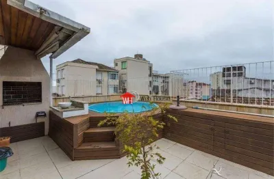 Cobertura com 4 dormitórios à venda, 153 m² por r$ 950.000 - moinhos de vento - porto alegre/rs