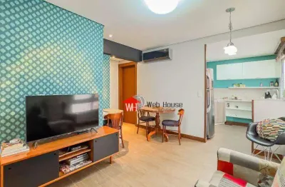 Apartamento com 2 dormitórios à venda, 49 m² por r$ 600.000 - moinhos de vento - porto alegre/rs