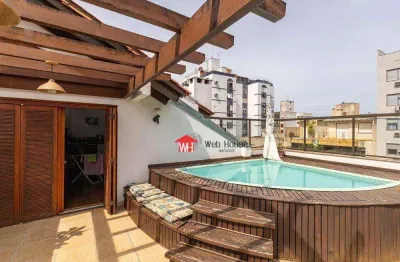 Cobertura com 2 dormitórios à venda, 164 m² por r$ 1.100.000,00 - petrópolis - porto alegre/rs