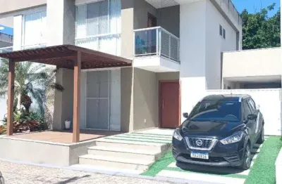 Casa em condomínio fechado com 4 quartos à venda na 1ª travessa apolônio bonfim, abrantes, camaçari, 120 m2 por r$ 640.000