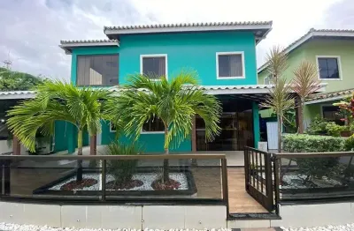 Casa em condomínio fechado com 4 quartos à venda na rua ministro antônio carlos magalhães, buraquinho, lauro de freitas, 200 m2 por r$ 985.000