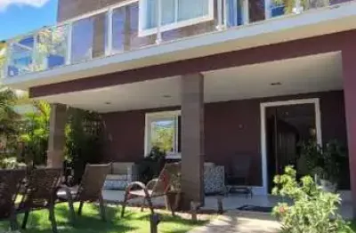 Casa em condomínio fechado com 5 quartos para alugar na avenida tiradentes, abrantes, camaçari, 290 m2 por r$ 10.800