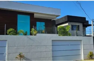 Casa em condomínio fechado com 4 quartos à venda na rua a, condomínio bosque de jaua, varge grande abrantes, camaçari, 300 m2 por r$ 950.000