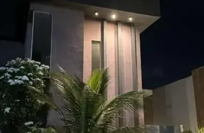 Casa em condomínio fechado com 4 quartos à venda na avenida vinte e oito de setembro, terras alphaville, centro, camaçari, 276 m2 por r$ 750.000